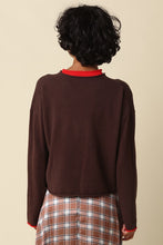Load image into Gallery viewer, Skyler Contrast Trim Knit Sweater
