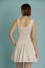 Load image into Gallery viewer, Eyelet Trim Floral Mini Dress
