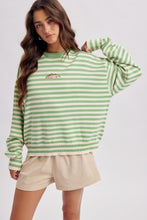 Load image into Gallery viewer, Striped Fish Coastal Sweater
