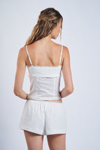 Load image into Gallery viewer, Soft Solid Color Lace Ribbon Point Cami Top

