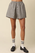 Load image into Gallery viewer, Eve Heathered Linen Shorts
