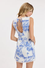 Load image into Gallery viewer, Peaceful V-neck Open Back Tie Lace Mini Dress
